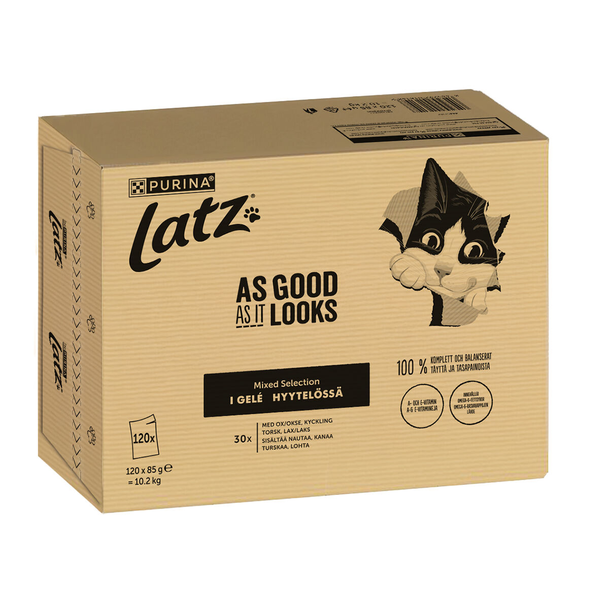 Latz As Good As It Looks Mixed Kattmat i Gelé 120 x 85 g